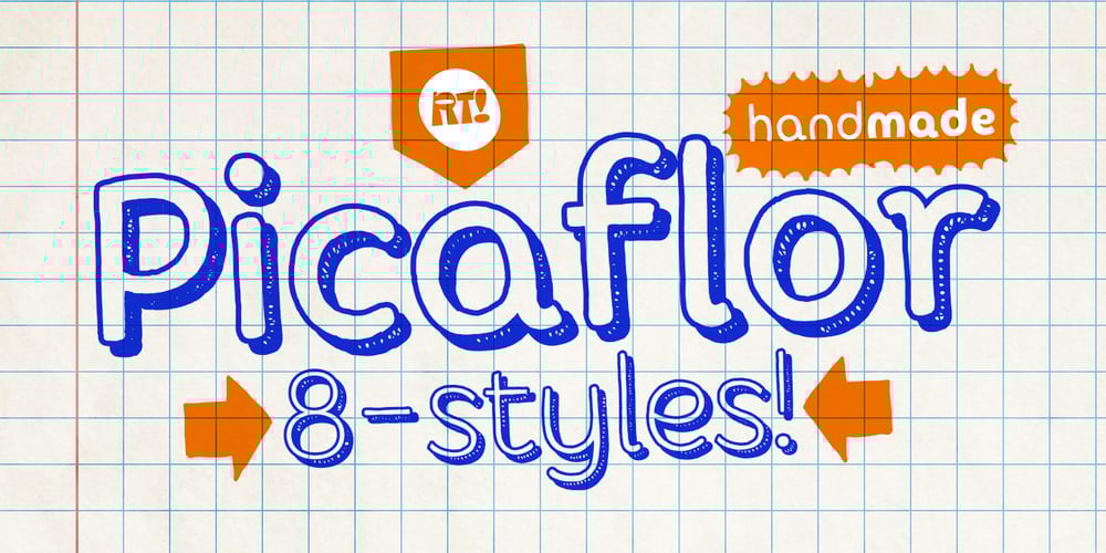 Picaflor Handmade font