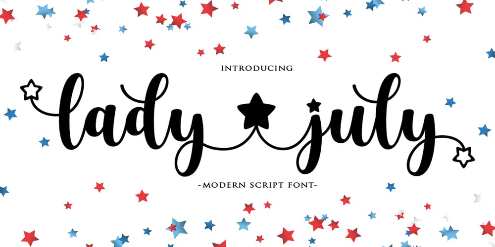 Lady July font