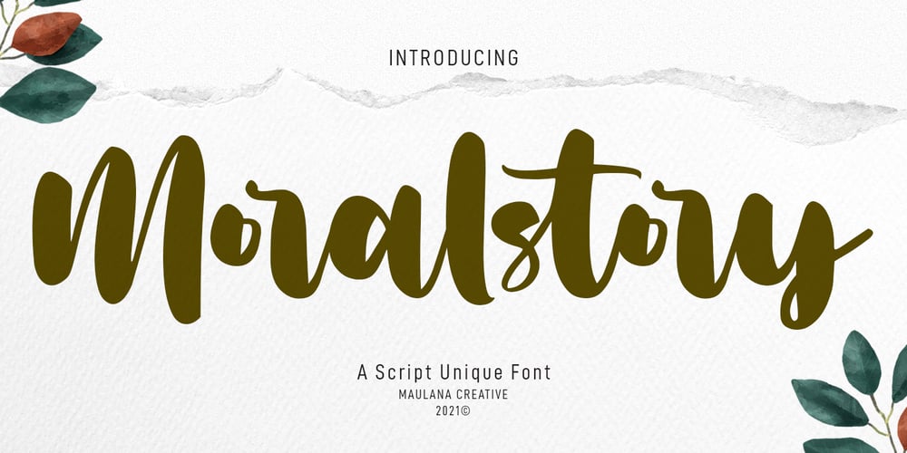 Moralstory font