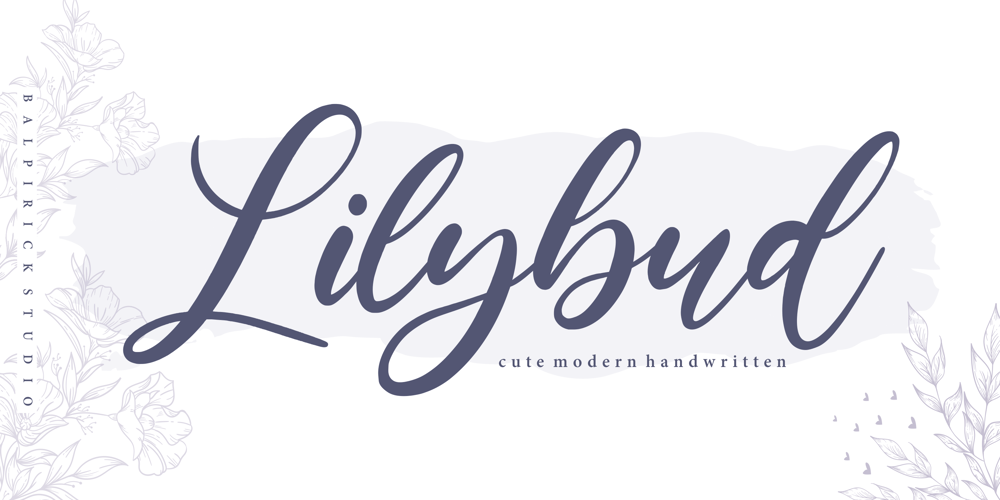 Lilybud font