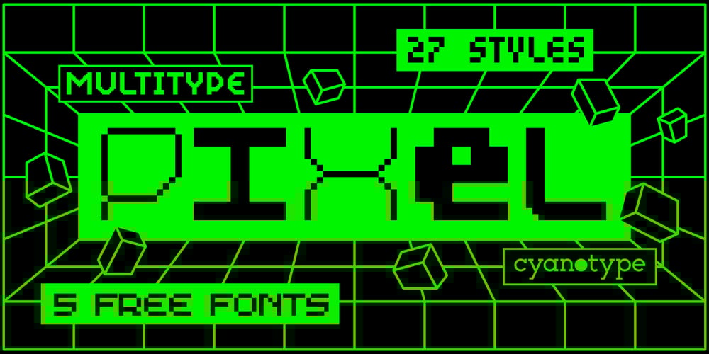 MultiType Pixel font