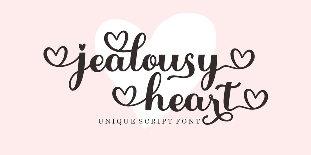 Jealousy Heart font