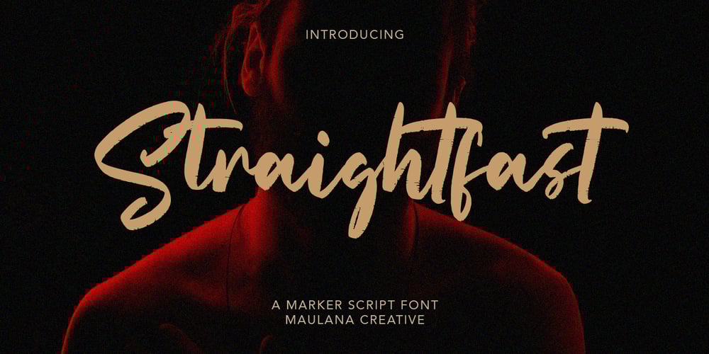 Straightfast font