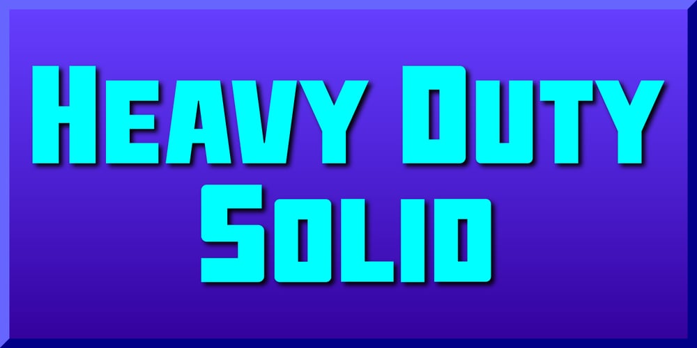 Heavy Duty font