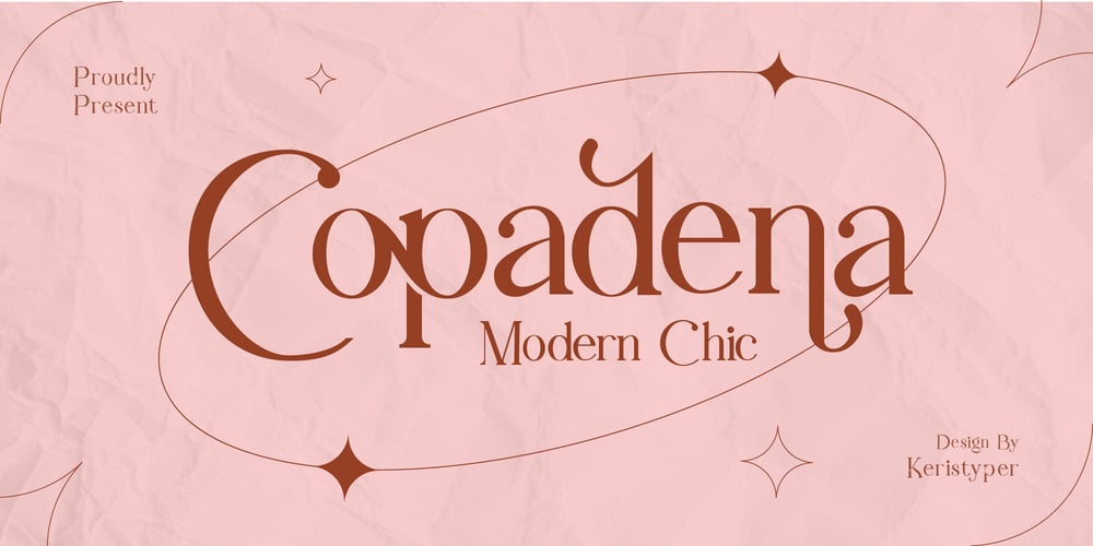 Copadena font