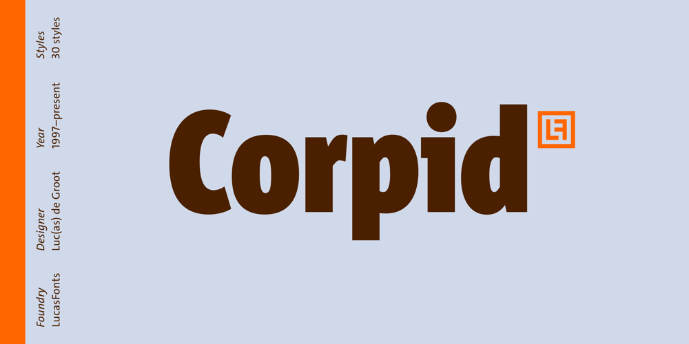Corpid font