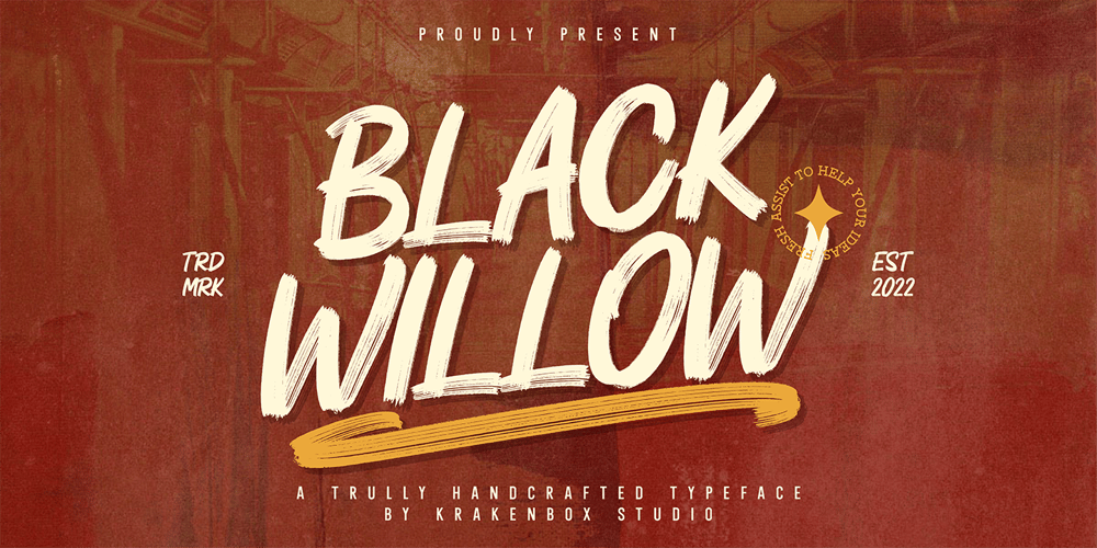 Black Willow font