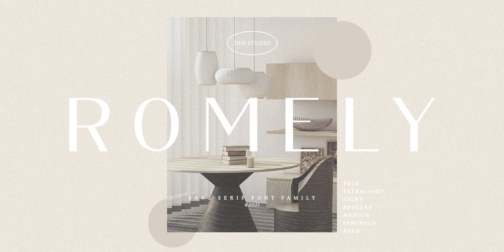 Romely font