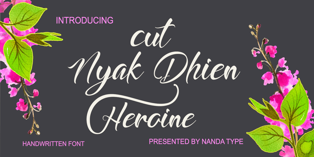 Cut Nyak Dhin font