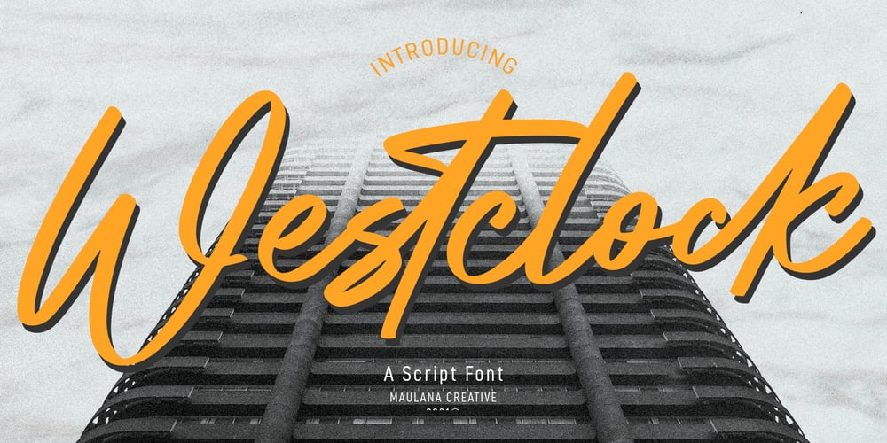 Westclock font
