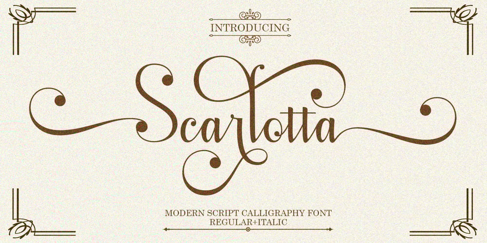 Scarlotta font