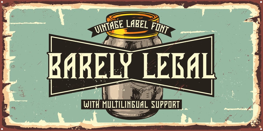 Barely Legal font