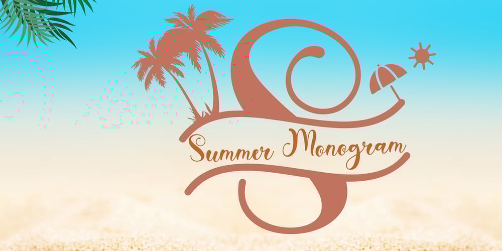 Summer Monogram font