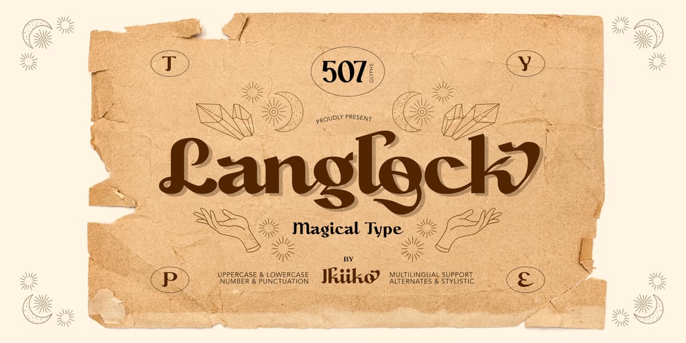 Langlock font