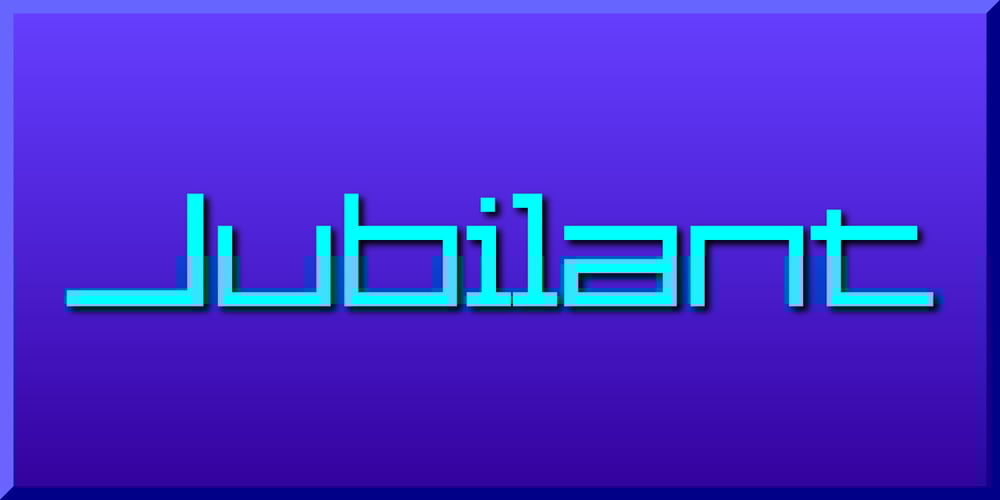 Jubilant font