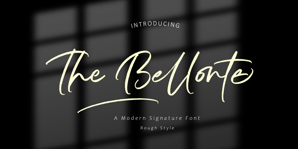 The Bellonte font