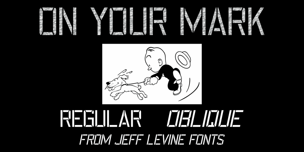 On Your Mark JNL font