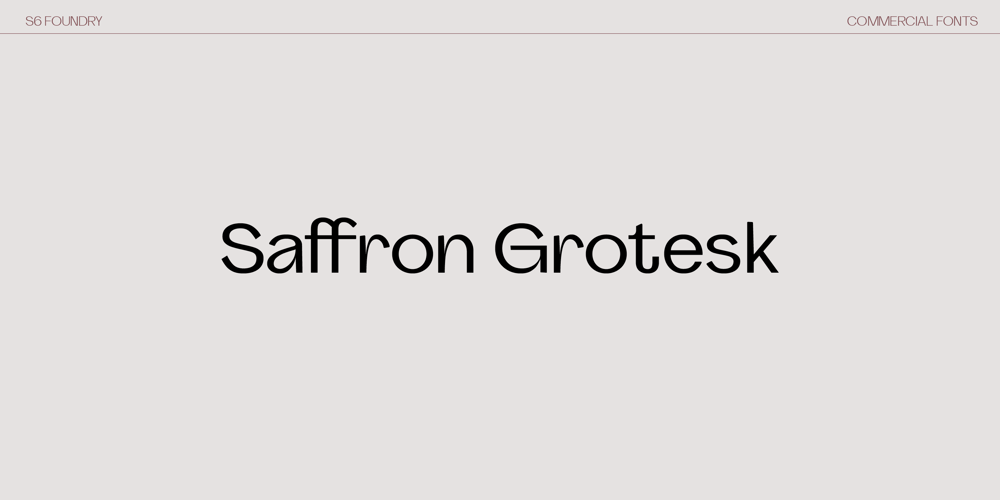 Saffron Grotesk font