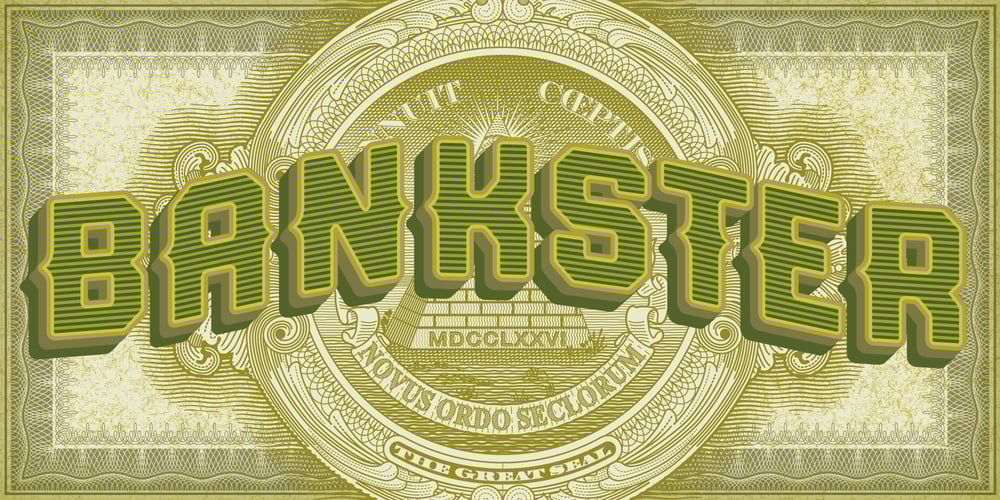 Bankster font
