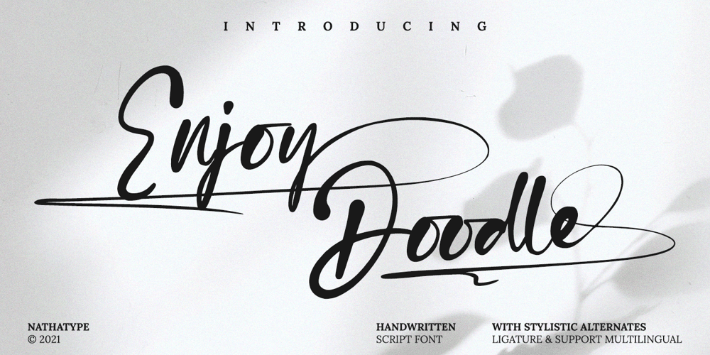 Enjoy Doodle font