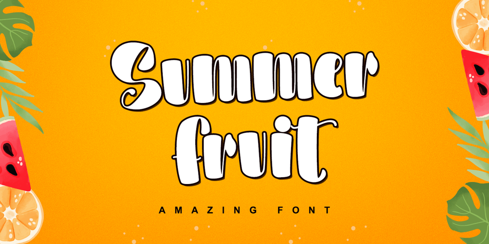 Summer Fruit font