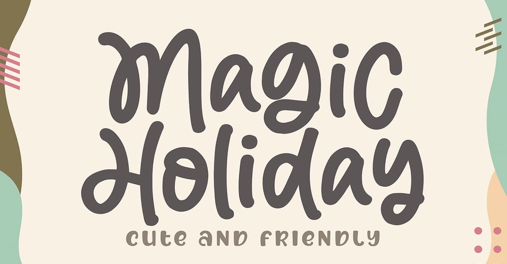 Magic Holiday font