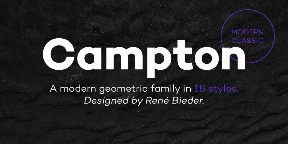 Campton font