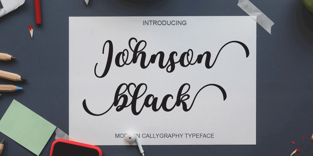 Johnson Black font
