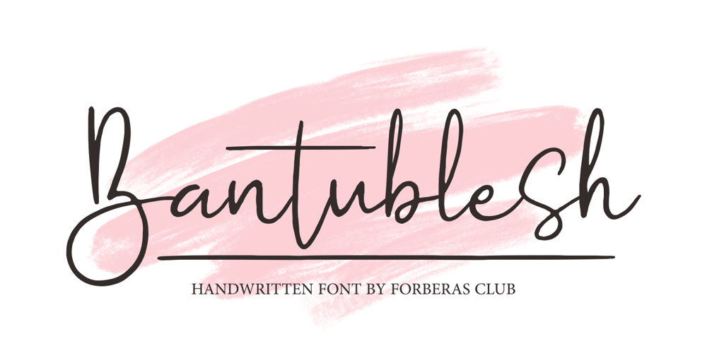 Bantublesh font