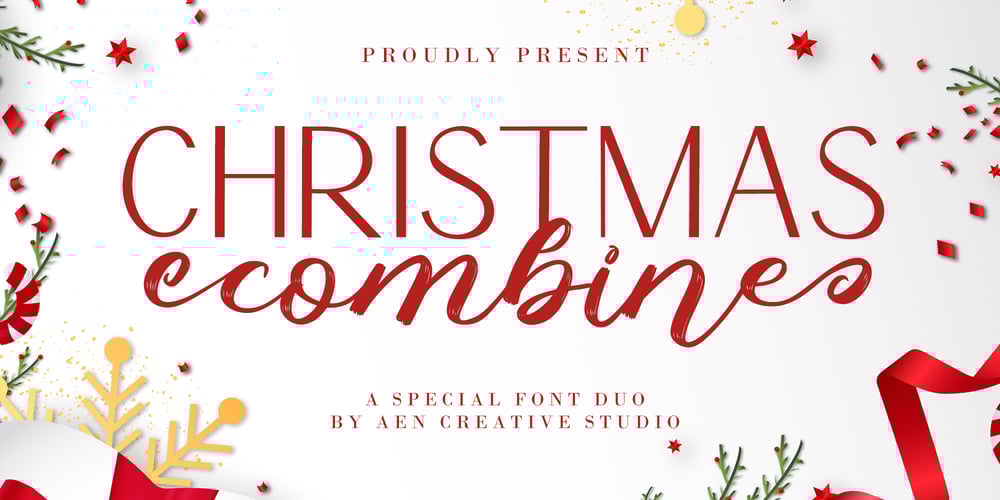 Christmas Combine Script font