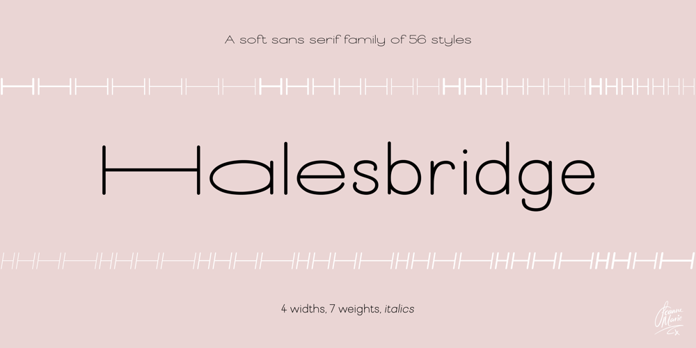 Halesbridge font