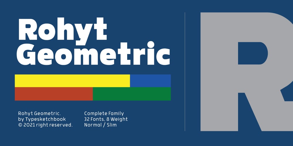 Rohyt Geometric font