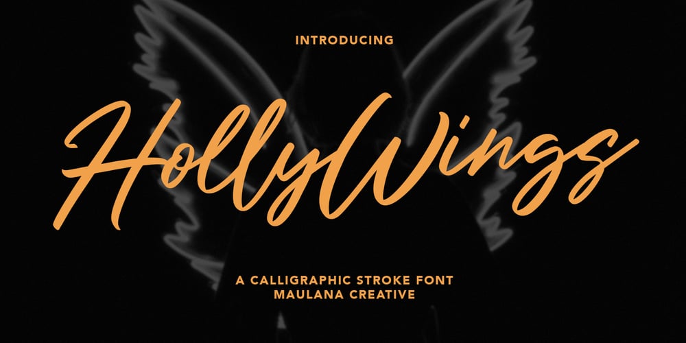 Holly Wings font
