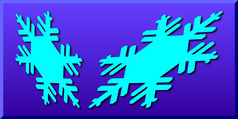 Falling Snowflakes font
