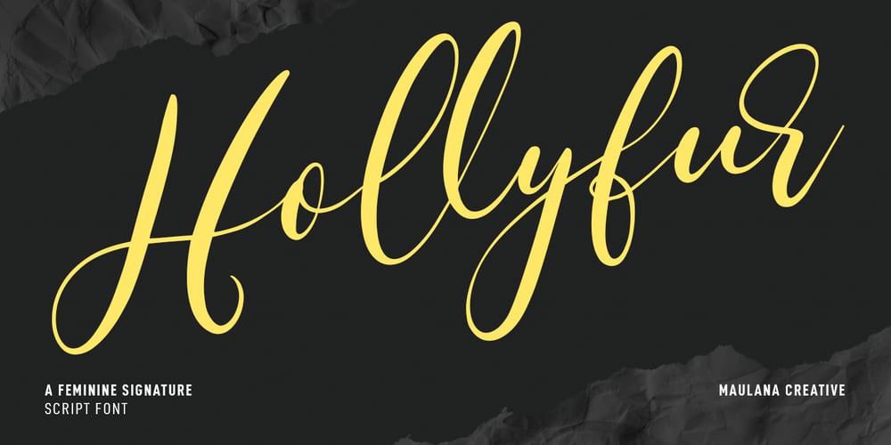 Hollyfur font