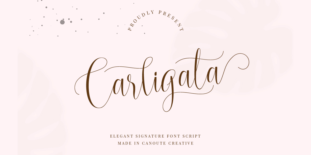 Carligata font