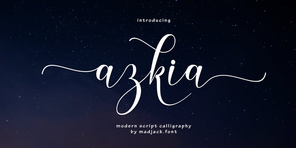 Azkia Script font