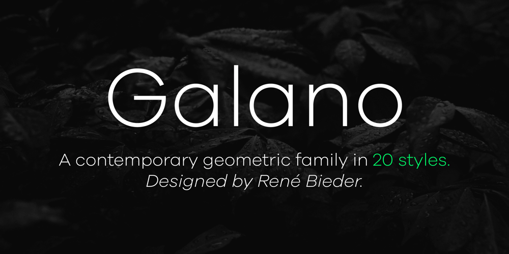 Galano Grotesque font