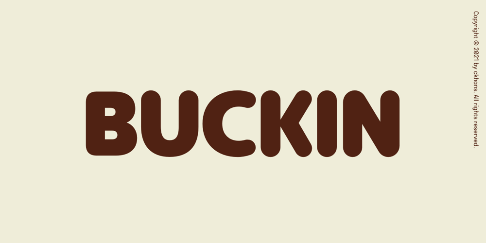 Buckin font