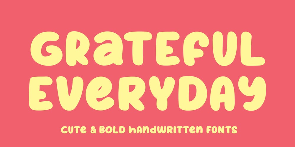 Grateful Everyday font