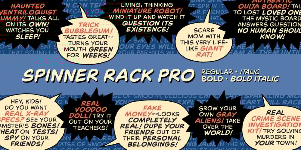 Spinner Rack Pro BB font