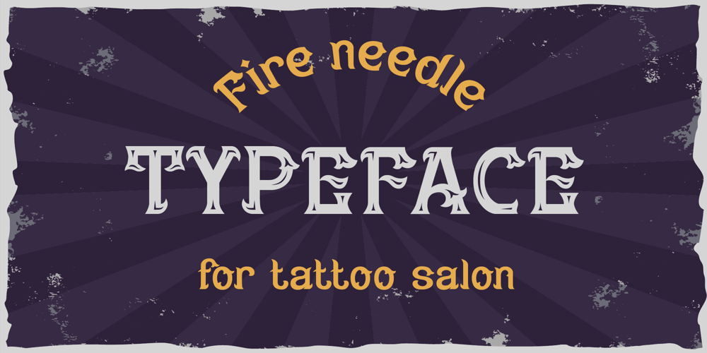 Fire Needle font