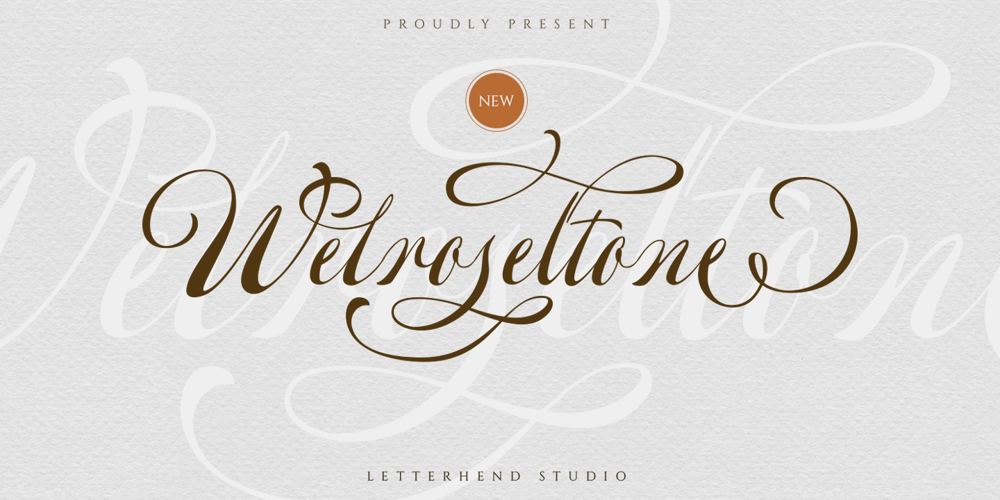 Welroseltone font