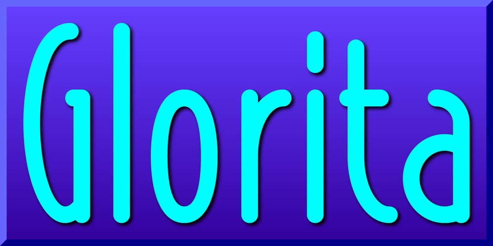 Glorita font