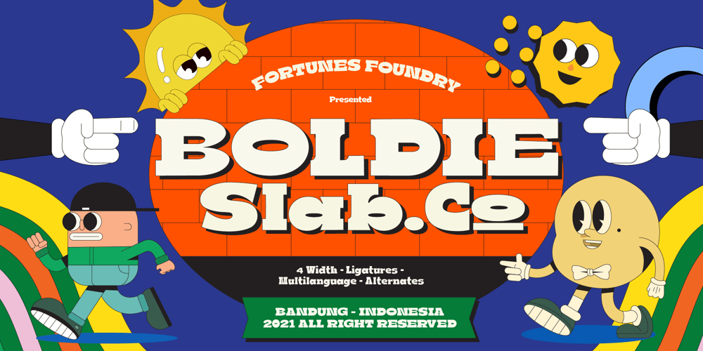 Fd Boldie Slab font
