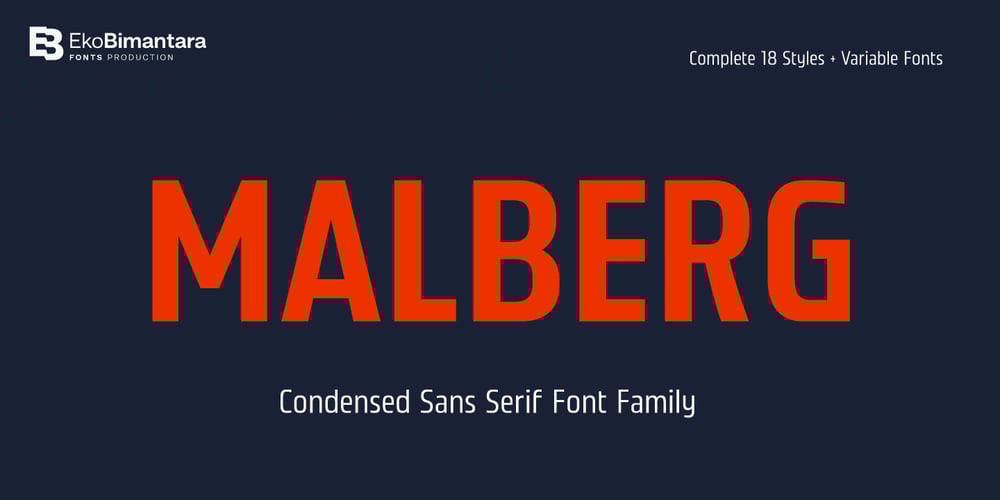 Malberg font