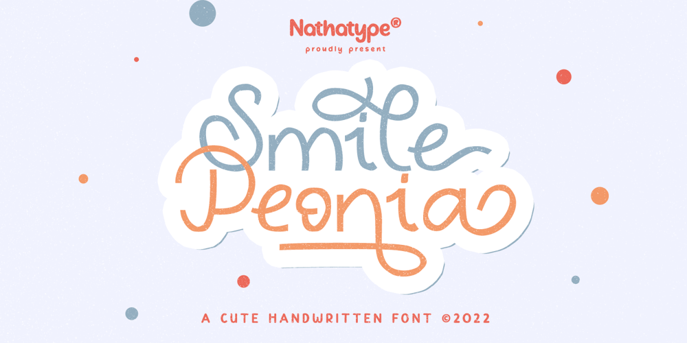Smile Peonia font