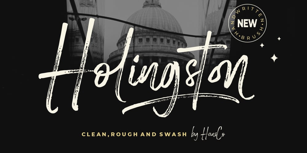 Holingston font