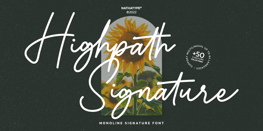 Highpath Signature font