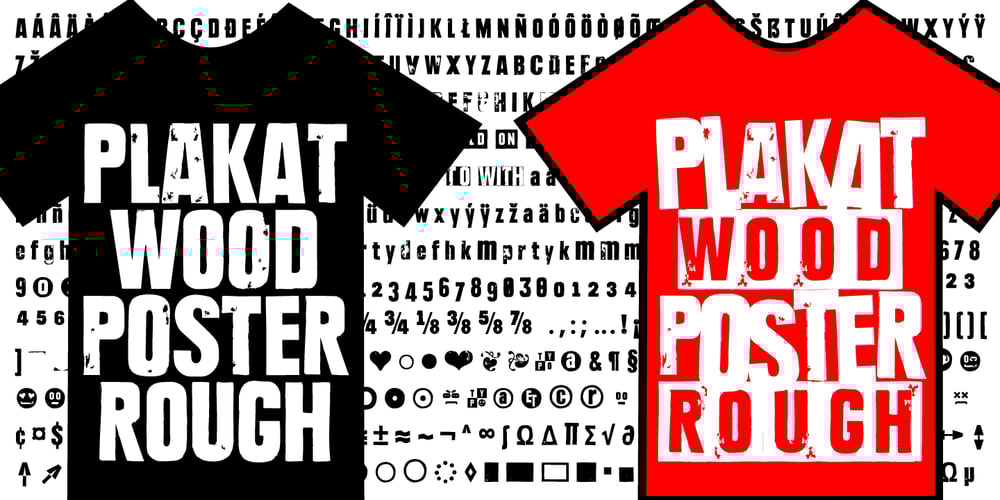 PLAKAT Wood font